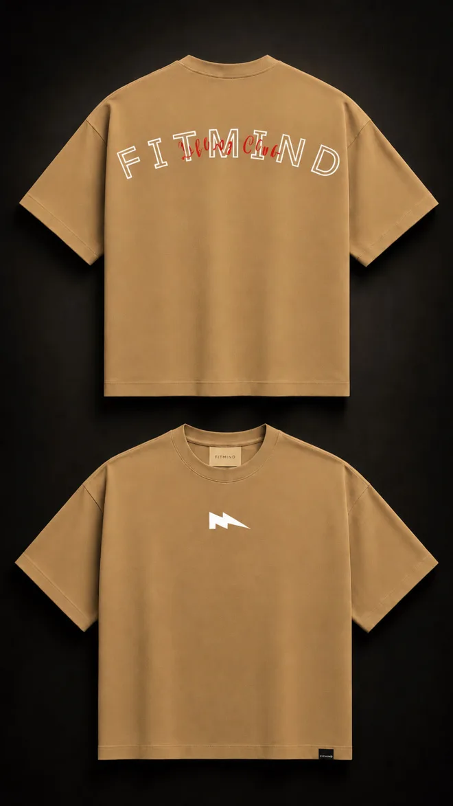 FITMIND LIFTING CLUB – T-SHIRT MARRON