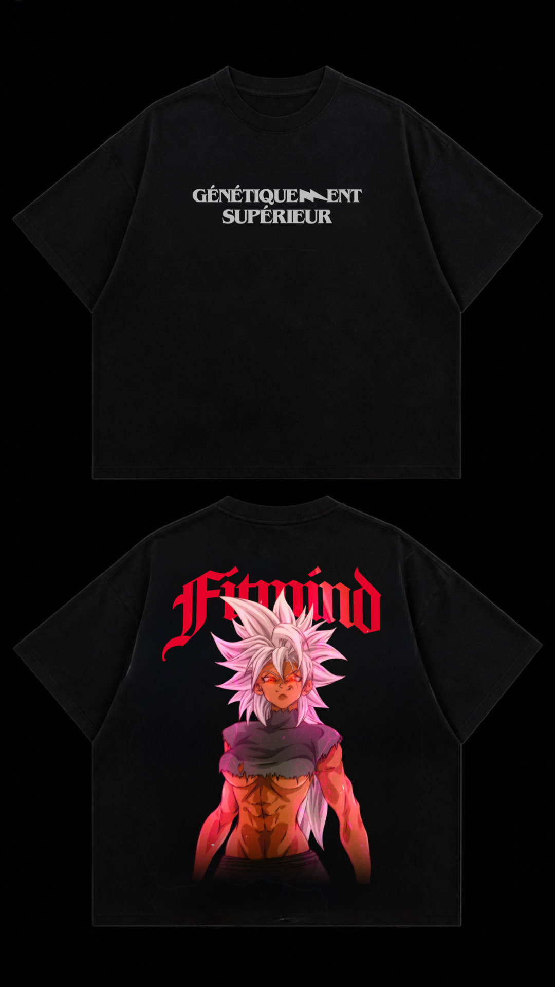 Tee Génétiquement Supérieur — Goku Blanc
